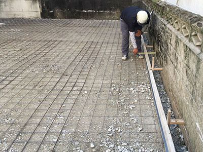 金網補強(ワイヤーメッシュ)